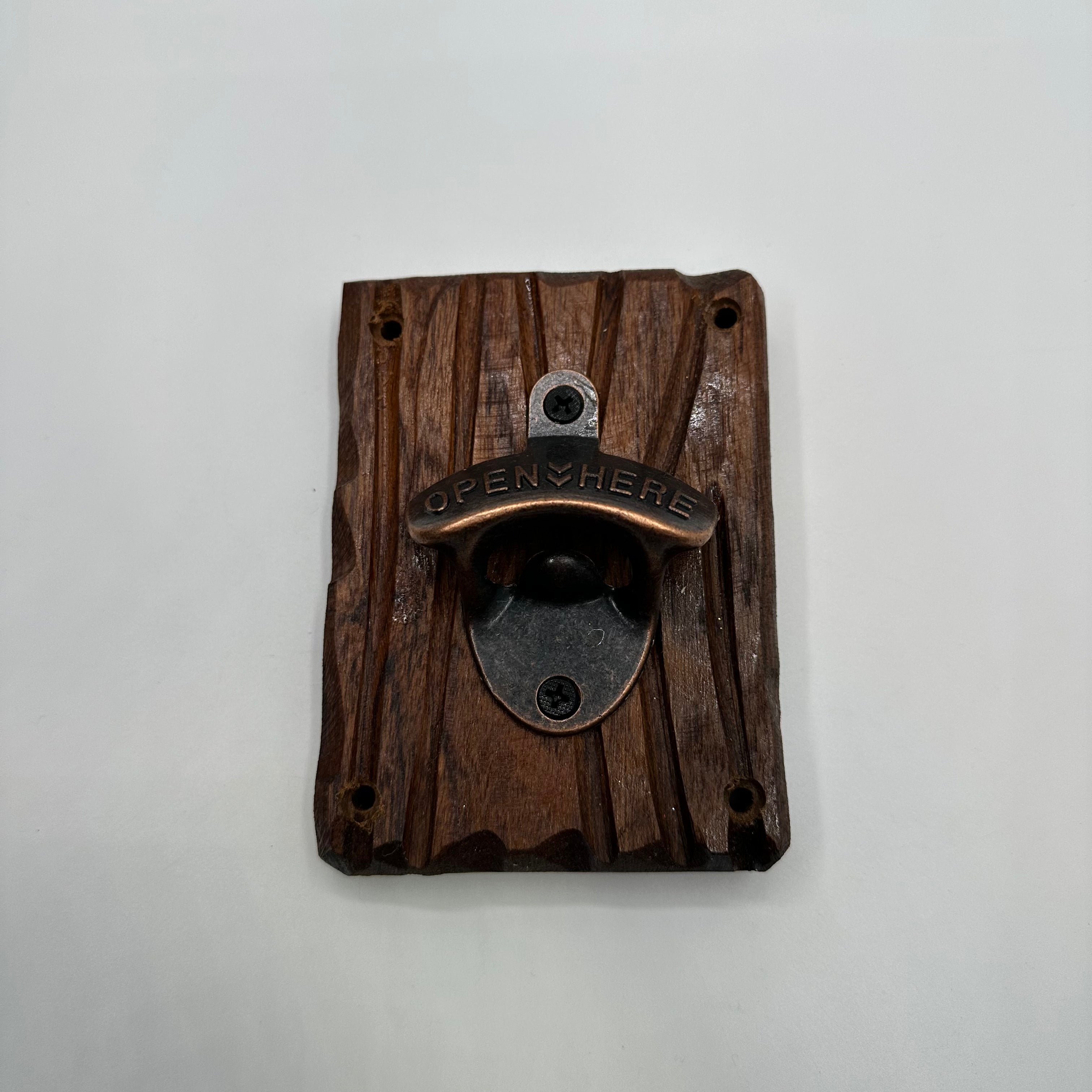 Teak Wall Bottle Opener - 0