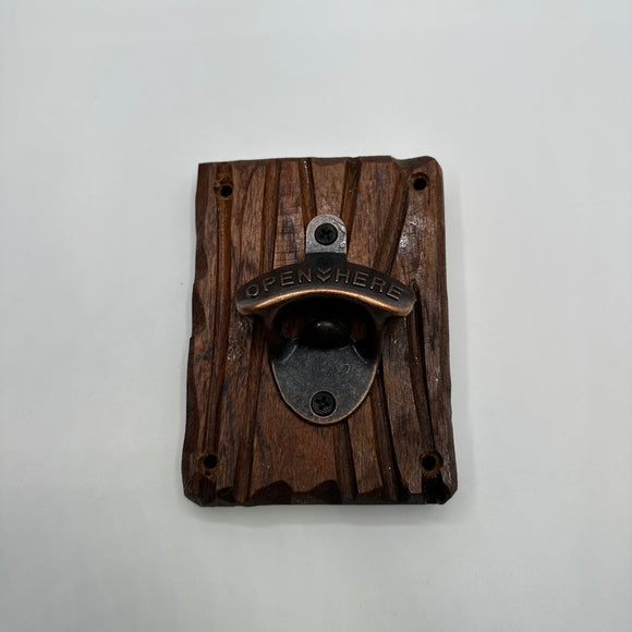 Battleship New Jersey BB-62 Modern Teak Bottle Opener