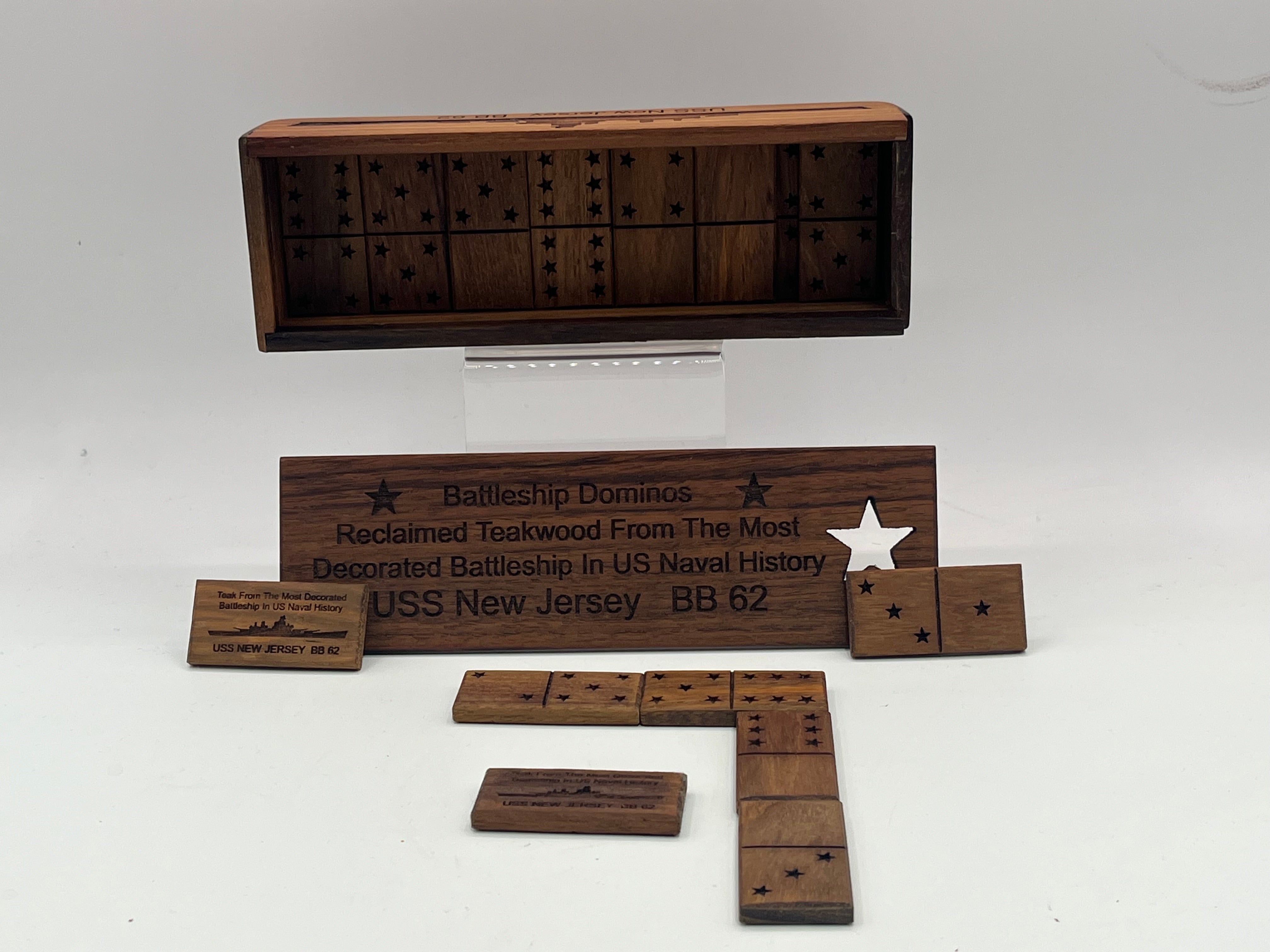 Teak Domino Set