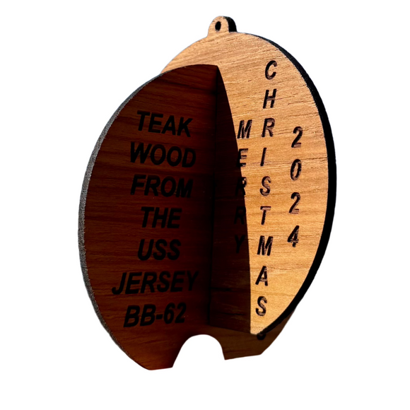 2024 3D Laser-cut Teak Ornament