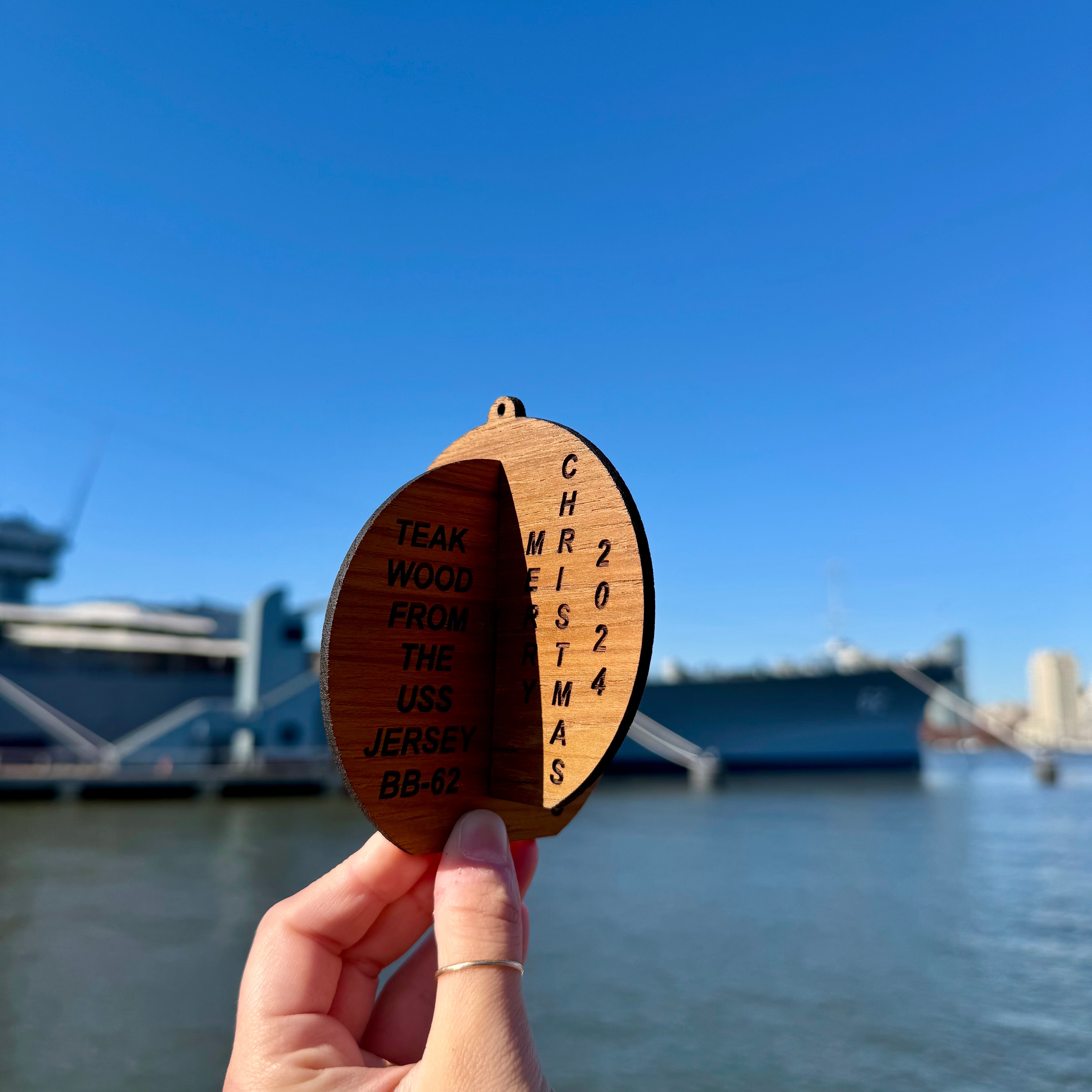 2024 3D Laser-cut Teak Ornament