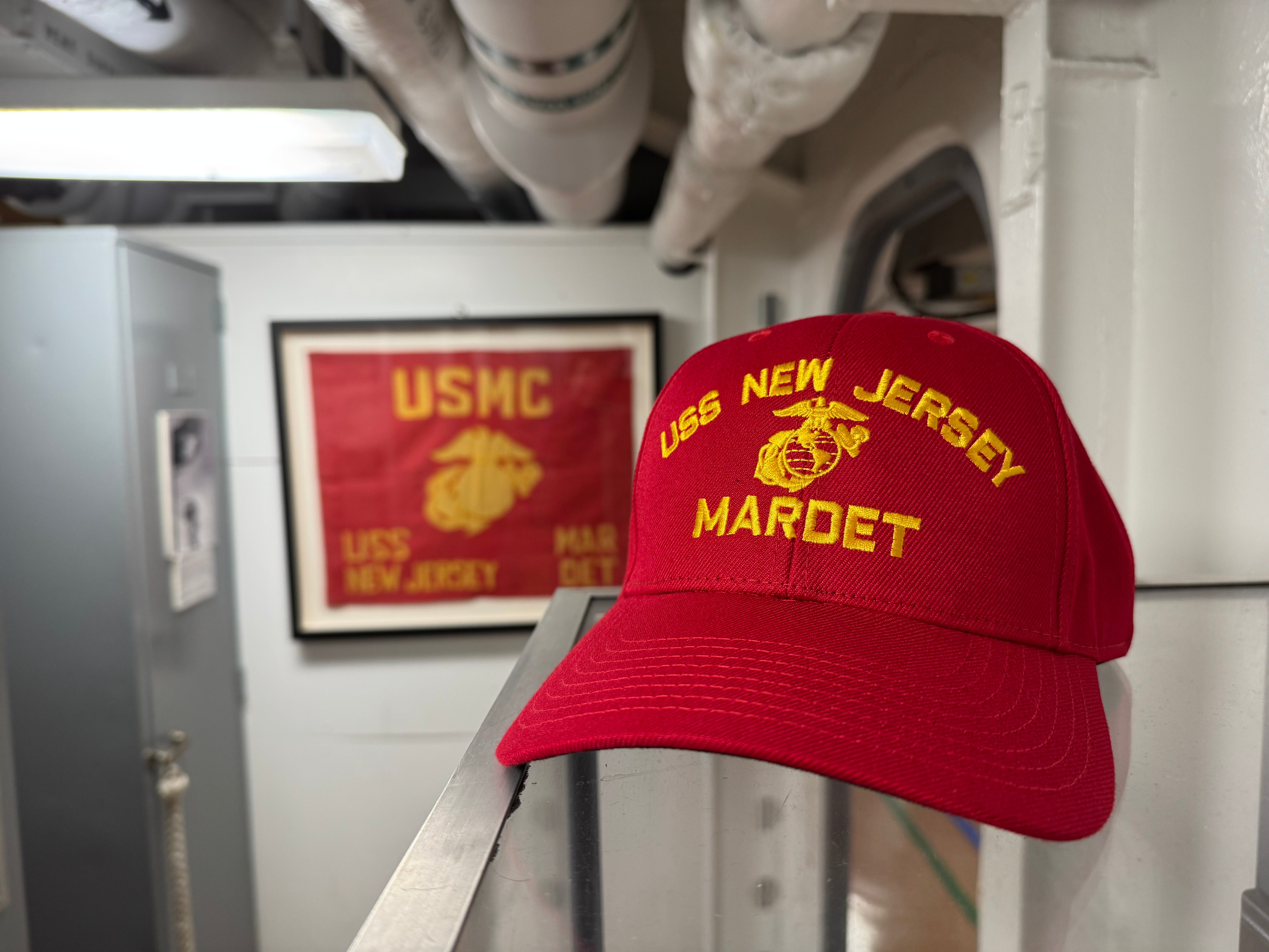 BB-62 USMC Command Cap