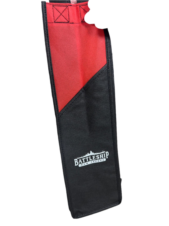 Battleship NJ Wine Bottle Bag Red