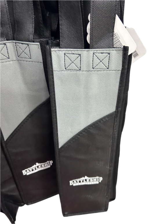 Battleship NJ Wine Bottle Bag Grey
