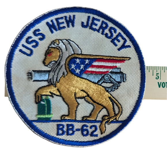 USS New Jersey BB-62 WWII Era Patch (1st Commission)