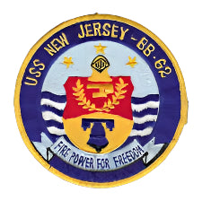 USS New Jersey BB-62 Vietnam Era Patch (3rd Commision)