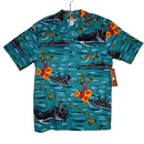 Men's Battleship Hawaiian Shirt (Blue)-1