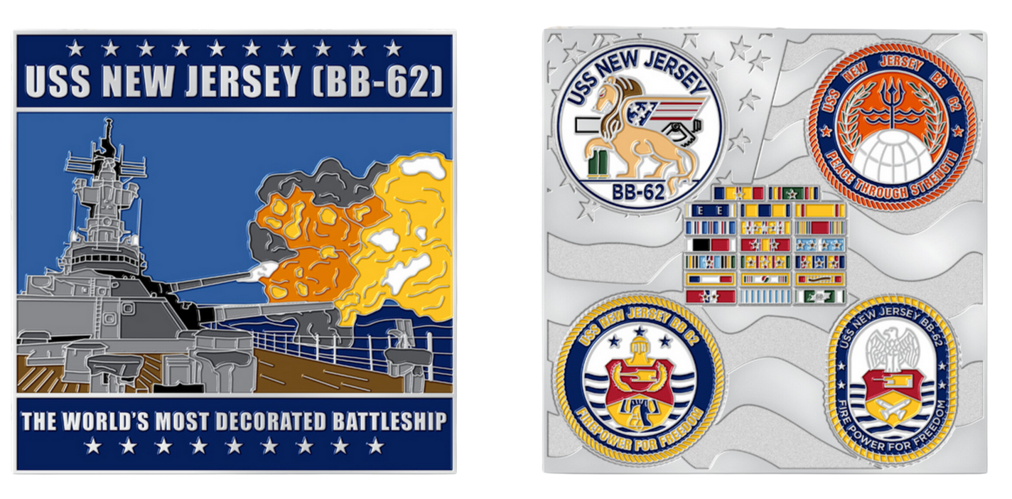 Battleship New Jersey Challenge Coin