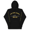 USS New Jersey BB-62 - Manned & Ready Hoodie (Black)-13