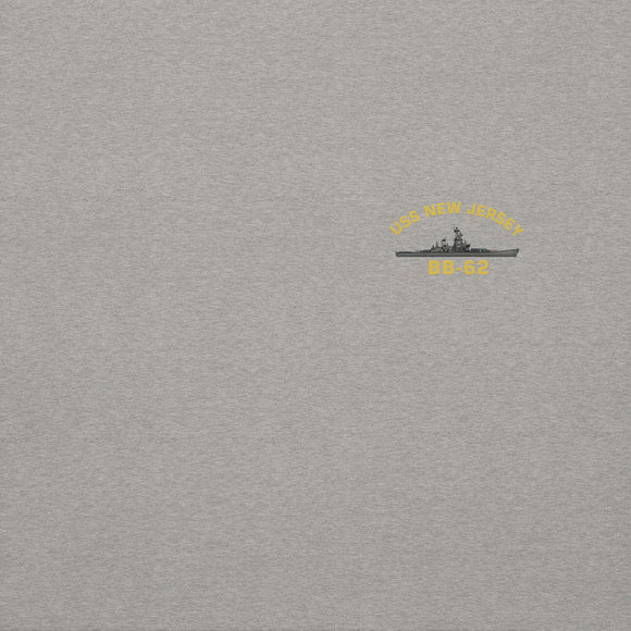 USS New Jersey BB-62 - Manned & Ready Hoodie (Carbon Gray)