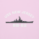 USS New Jersey BB-62 - Manned & Ready Hoodie (Team Pink)-10