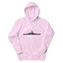 USS New Jersey BB-62 - Manned & Ready Hoodie (Team Pink)-1