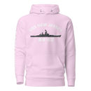 USS New Jersey BB-62 - Manned & Ready Hoodie (Team Pink)-3