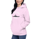 USS New Jersey BB-62 - Manned & Ready Hoodie (Team Pink)-9