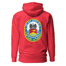 USS New Jersey BB-62 - Manned & Ready Hoodie (Team Red)-2