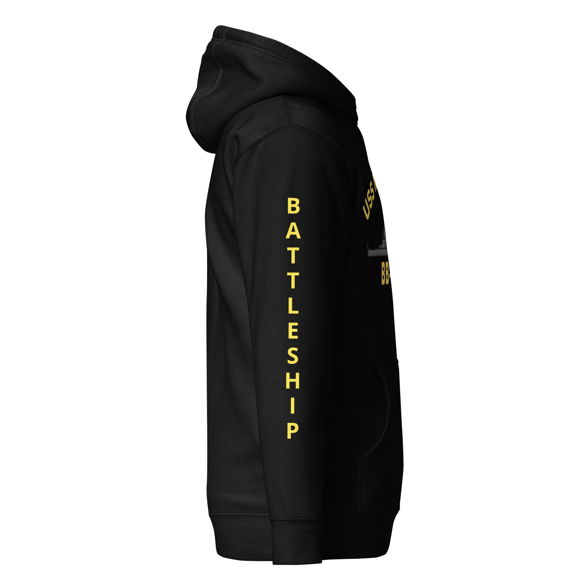 USS New Jersey BB-62 - Manned & Ready Hoodie (Black)