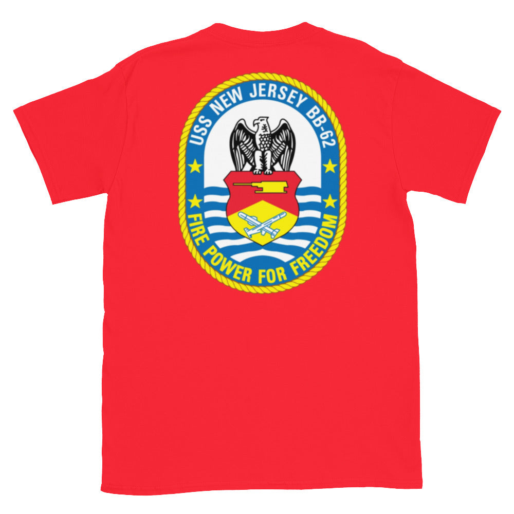 Battleship New Jersey Crest T-Shirt (Team Red)