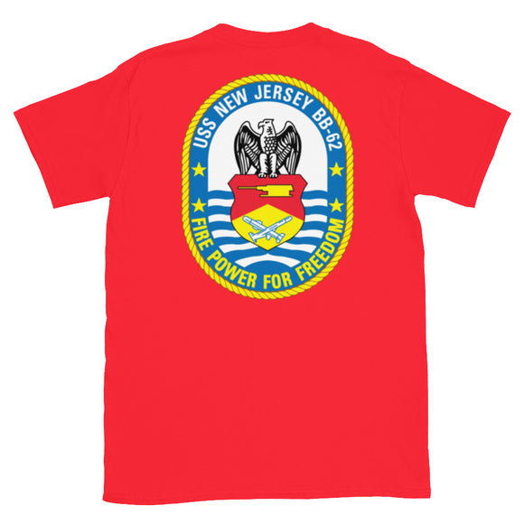 Battleship New Jersey Crest T-Shirt (Team Red)