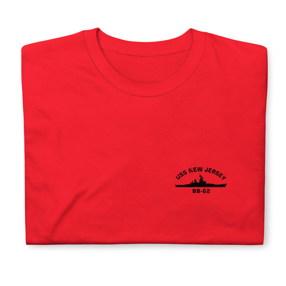 Battleship New Jersey Crest T-Shirt (Team Red)