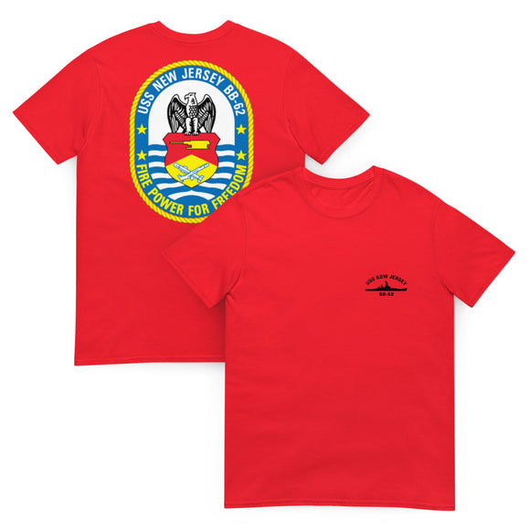 Battleship New Jersey Crest T-Shirt (Team Red)