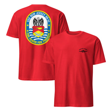 Battleship New Jersey Crest T-Shirt (Team Red)
