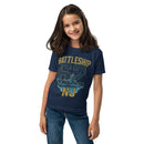 Kid's Unisex Battleship New Jersey Animated Art T-Shirt – Navy-3