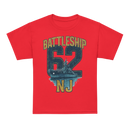 Kid's Unisex Battleship New Jersey Animated Art T-Shirt – Red-1