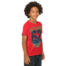 Kid's Unisex Battleship New Jersey Animated Art T-Shirt – Red-3